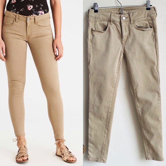 American Eagle Khaki Jeggings 
